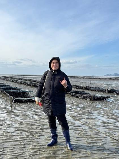 Bock at the Taean salt farm